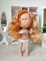 Шарнирная кукла Mia Nines d'Onil без одежды светло-рыжие волосы, 30 см