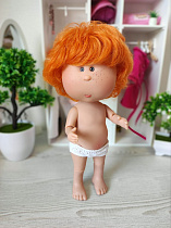 Шарнирная кукла мальчик Mio Nines d'Onil без одежды рыжие волосы, 30 см