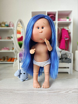 Кукла шарнирная с синими волосами 3506 Mia Nines d'Onil без одежды, 30 см