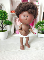 Шарнирная кукла мальчик Mio Nines d'Onil без одежды мулат, 30 см